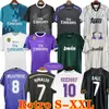 Retro Real Madrids koszulki piłkarskie Koszulki piłkarskie z długim rękawem Guti Ramos Seedorf Carlos 10 11 12 13 14 15 16 17 Ronaldo Zidane Kaka Raul finały 00 01 02 03 04 05 06 07