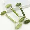 Gesichtsmassagegerät Green and Natural Beauty Double Thorn Head Roller Jade Roller Gesichtsmassagestein Gesichtshals Rücken Kieferknochen Entspannung und Gewichtsverlust 240321