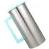 Vinglas med rostfritt stål juice kanna vatten pitcher skala klart plast dryck kylskåp dispenser muggar cup