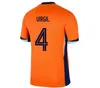 MEMPHIS 25 Coupe d'Europe des Pays-Bas 23 24 Maillot Holland Club JONG VIRGIL DUMFRIES BERGVIJN Chemise 2024 KLAASSEN BLIND DE LIGT Hommes Kit Enfants Maillot de Football