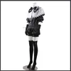 cosplay Costumi anime Lustrous Phosphate Silicon Land 3.5 Gioco di ruolo Dai on Phosphate Silicon Wig Black Lace Shl Uniform Womens Carnival SetC24321