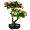 Dekorativa blommor Artificiell fruktrum Dekor Simulering Bonsai Ornament Desktop Table Centerpiece Fake Tree Plastic Faux