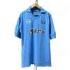 レトロクラシックナポリ2024サッカージャージ86 87 88 89マラドーナ1986 1987 1988 Hamsik L.insigne Higuain Retro Football Shirt S-XXL