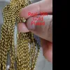 Titanio con cuentas de oro de 18 quilates Chian Real Pearl Gargantilla Collar Diseñador T Show Runway Vestido Raro INS Japón Coreano Boho Top 240313