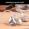 Headphones TRN TN 8 Core HighPurity Oxygen Copper + Silve Replaceable Aduio Plug Design HIFI Upgrade Cable Connector For TRN MT4 MT1max