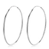 S925 Silver Large Circle Earrings European American Fashion Personality Fine Circle Earrings Women High end Earrings Party Dinner Jewelry Valentine's Day Gift SPC