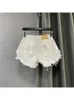 Short pour femme blanc Mini Denim déchiré taille haute Jean Vintage Streetwear mode coréenne gland pantalon court vêtements des années 2000