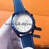 Chronograph SUPERCLONE Watch Watches Wristwatch Luxury Fashion Designer Platform Independently Drill Shrimp Skin and 6-needle Steel Beltmens