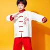 Etnisk kläder Martial Arts Wushu Costume Wing Chun Uniform Children's Performance Chinese Style Traditionell Vintage Tai Chi