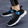 HBP Non-Brand Good quality mesh knitted breathable non-slip lightweight men sports running shoes