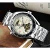 Watches Wristwatch Luxury Fashion Designer Men's Steel Band Mechanical Hollow Stainless Automatic Flywheel Watch montredelu 651