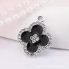 Lucky Clover Hole Shoes DIY Jewelry Accessories Phone Case Beautification Clothing Bag Jewelry Alloy with Hanging Parts