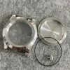 Cassa dell'orologio in acciaio inossidabile con vetro zaffiro a movimento costante stile ostrica da 39 mm con fondo denso, adatta per movimento NH35/36