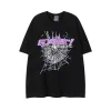 Designer Uomo T Shirt Pink Young Thug Sp5der 555555 mans Donna Qualità Schiuma Stampa Spider Web Modello Tshirt Moda Y2K Top Tees us taglia s-xl