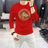 2024 Nieuwe luxe mannen T-shirt Designer merk met lange mouwen T-shirt pullover Pure katoen Warm los ademende modemannen en vrouwen t-shirt Aziatische maat M-4XL