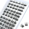 Ögonfransar Lash Clusters Z1Z6 Mixed Tray Manga Lashes 72 Clusters Lashes QSty DIY Eyelash Extensions Anime Lashes Wispy Eyelash Clusters