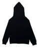 Sweats à capuche pour femmes Femmes Zip Up Sweat à capuche Strass Squelette Goth Vêtements Vintage Surdimensionné Sweat Veste Streetwear Manteau (Noir Violet M)