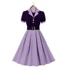 Casual Dresses Women Vintage Dress Cocktail Party Swing Costume 1950s Polka Dot Summer With Pockets Loose