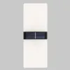 Solar Wall Lights Outdoor Waterproof 12LED Acrylic Garden Decorative Up and Down Warm white light LL