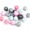 Colliers Tyry.hu 100pc Perles de silicone Round 15 mm NOUVELLES DE DANCIER ACCESSOIRES ACCESSOIRES