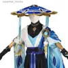 Cosplay Anime Costumes Genshin Anime Role odgrywa Wanderer Set Hat Scaramouche Rola gra Genshin Impact Kukukuzushi Balet Balet mundury Wig Hatc24321