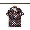 Herren nautische Druck Seidenurlaub Hemd Casual Button Down Kurzarm Hawaiian Shirt Strand Shorts Designer -Hemden Hemden