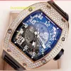 素敵な腕時計RMリストウォッチコレクションシリーズRM010ローズゴールドリアダイヤモンドリストクロノグラフ