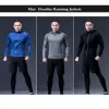 Jackets Zipper Men Running Jackets 2022 Nieuwe winter herfst Hoodies sport shirt heren hoed fitness gym training sport top heren sportkleding