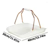 Plates Stackable Bread Basket Bakery Tray With Handles Supplies Container For Shopping Small Supermarket