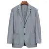 Erkek Suit E1006-Men'in Sıradan İlkbahar ve Sonbahar Elbisesi Gevşek Ceket