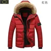 plus size Men's Winter Down stone Jackets island outdoor coats windproof overcoat stoney Waterproof and snow proof puffer Jacket is land Thick colla fur caot