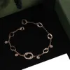 Bracelet de créateur avec attaches en cuivre Rose, chaîne de bijoux pour fête de mariage