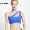 BRAS SALSPOR Sexy une épaule femmes haute personnalité Oblique sport soutien-gorge en cours d'exécution Fitness soutien-gorge Yoga haut vêtements de sport sous-vêtements athlétiques