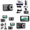 Dvr per auto Dvr per auto Dvr da 3,0 pollici Dual Lens Ips Sn Hd 1080P Videocamera Registratore Registratore video Carcam Dash Cam Vehiclet638Aggiungi consegna Drop Ot059