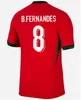 2024 Portuguesa Portugal Soccer Jerseys Ruben Ronaldo Portugieser Joao Felix Dias Bernardo B. Fernandes Pepe 22 Camisa de Futbol Joao Football Shirt Men Kid Kit Kit