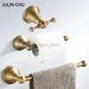 Towel Rings Bronze Bathroom Accessories Sets Antique Brass Wall Mounted Toilet Paper Holder Towel Ring Robe Coat Hook Bathroom Hardware Set 240321