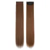 Piece doble peluca para mujeres, aumento invisible y sin trazarse, parche largo y recto, extensiones de 2 clips de cabello