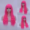 Novo cabelo longo, peruca micro enrolada Qi Liu Hai Ripple, disponível em várias cores