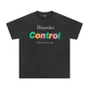 Camisetas masculinas New American Do Old Color Logo Impresso Letras Simples High Street T-shirt Casual Tendência Mangas Curtas