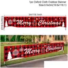 Dekoracje świąteczne 300x50cm Oxford Banner Bunting Merry Decor Świąteczny impreza dom na świeżym powietrzu Układ sceny navidad noel yea dhnrm