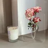 Vases Po Cadre Forme Acrylique Fleur Vase Minimaliste En Plastique Décoratif Unique Pour Centres De Table Chambre Bureau Étude Bureau