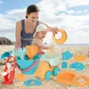 Песчаная игра с водой Fun Beach Toys for Kids Gifts 5-17pcs Baby Beach Game Toys Kids Sandbox Set Kit для пляжа для пляжа игра в песчаную воду для игры 240321