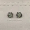 Vintage Luxury Stud örhängen för kvinnor med bländande grön kubik zirkon transparent sten 10 färg tillgänglig grossistpärldesigner örhänge