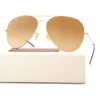 Classic 3016 Metal Pilot Glass Lens Sunglasses Non Polarizing