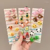 Hair Accessories Korean 10/20pcs Set Girls Bands Cute Cartoon Ties Elastic Ropes Children Ponytail Holder