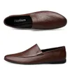 Casual Shoes Formal Leather Men Large Size 47 British Style Loafers Good Quality Business Male 2024