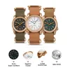 BODERRY Heren Automatisch Horloge 40MM Pliot Brons Mechanisch Horloge Militair 10ATM Waterdicht Saffier C3 Lichtgevende NH35