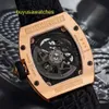 Brand Athleisure Watch RM Wrist Watch Series RM023 18k Rose Gold Original Diamond Fashion Casual Wrist Single Chronograph