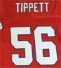 75th Retro Football 56 Andre Tippett Jersey 73 John Hannah 1984 Vintage Uniform Anniversary Embroidery For Sport Fans Team Color Red Pure Cotton Breathable Good