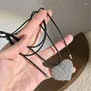 Pendentif Colliers Crystal Love Heart Collier pour femmes filles réglable longueur collier chaîne cadeau